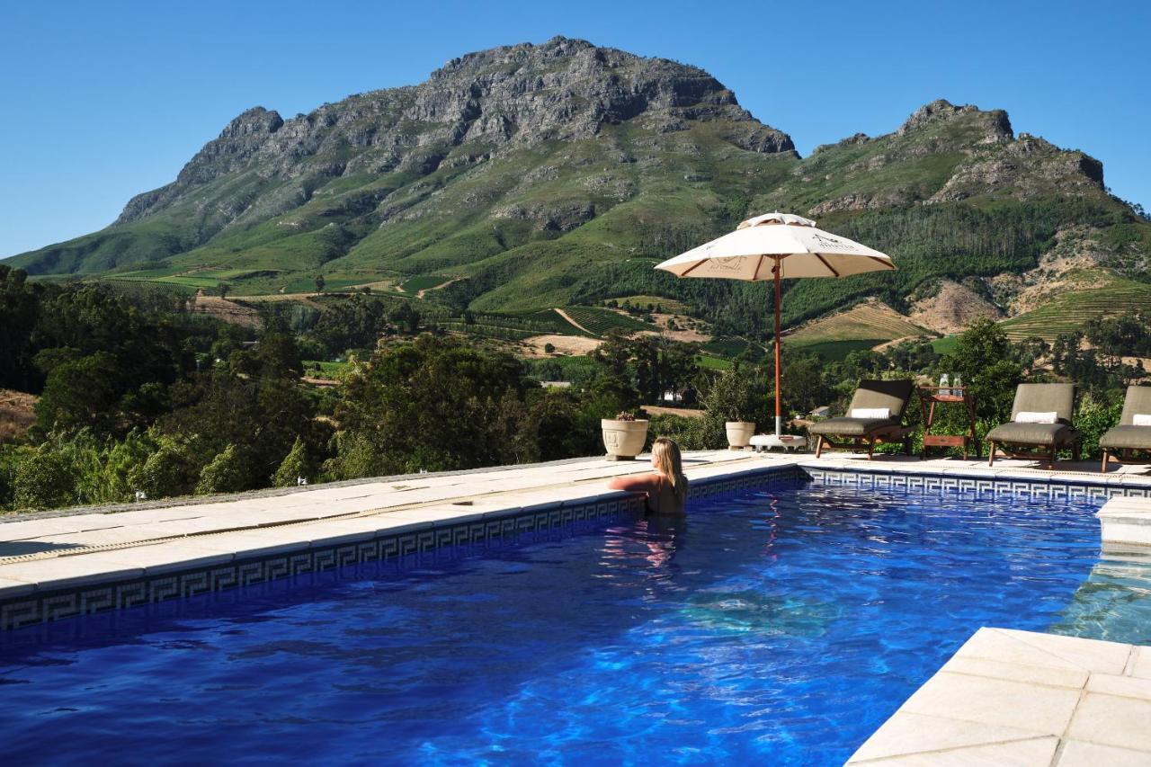 Alluvia Boutique Winery & Luxury Accommodation Stellenbosch Zewnętrze zdjęcie View of the Sierra de Aracena