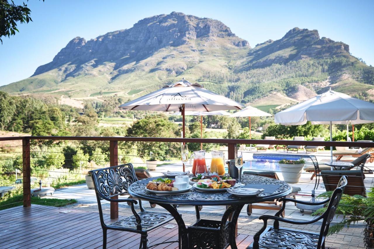 Alluvia Boutique Winery & Luxury Accommodation Stellenbosch Zewnętrze zdjęcie View of the Kleinrivierveld