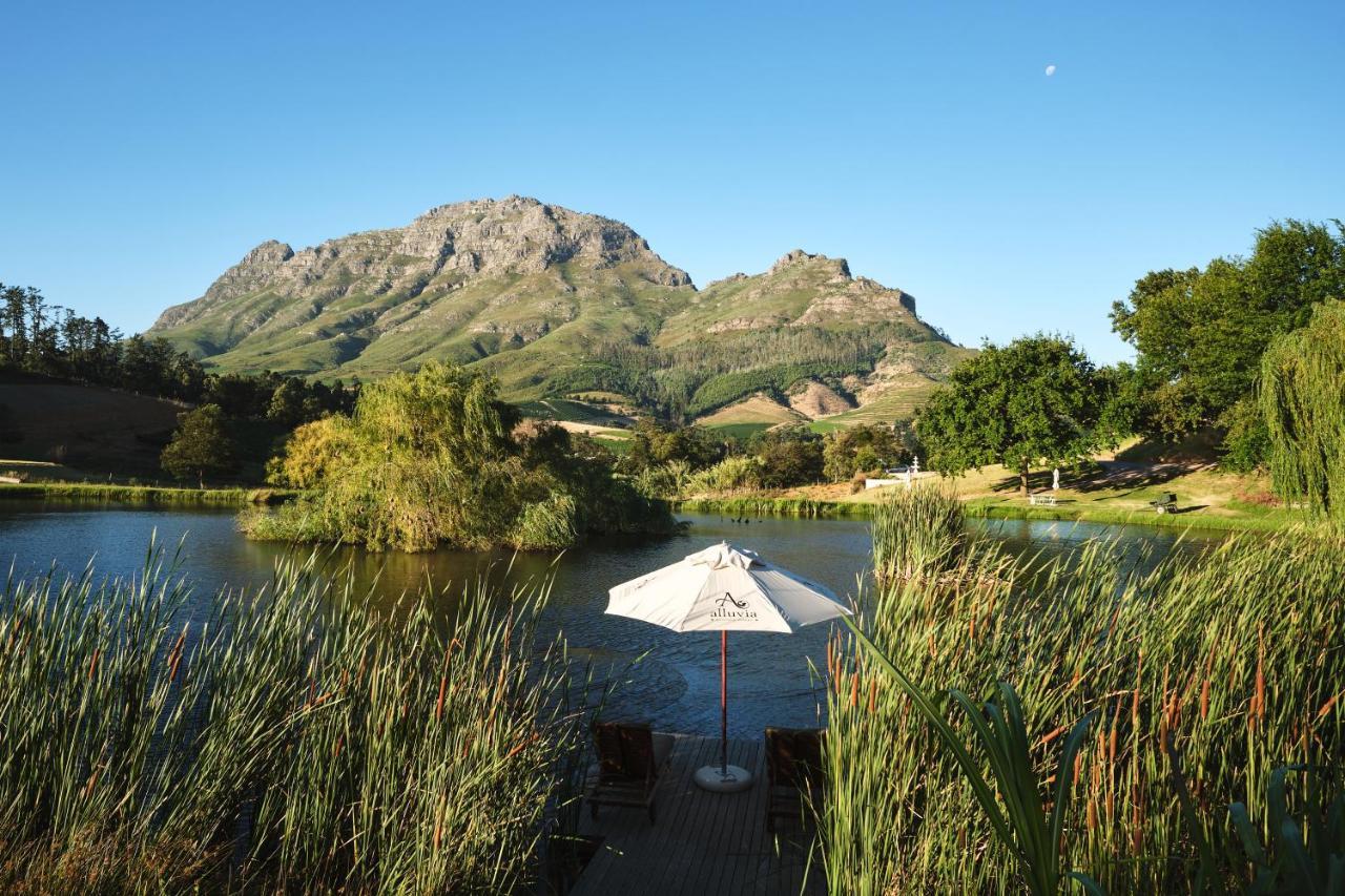 Alluvia Boutique Winery & Luxury Accommodation Stellenbosch Zewnętrze zdjęcie View of the Kleinrivierveld